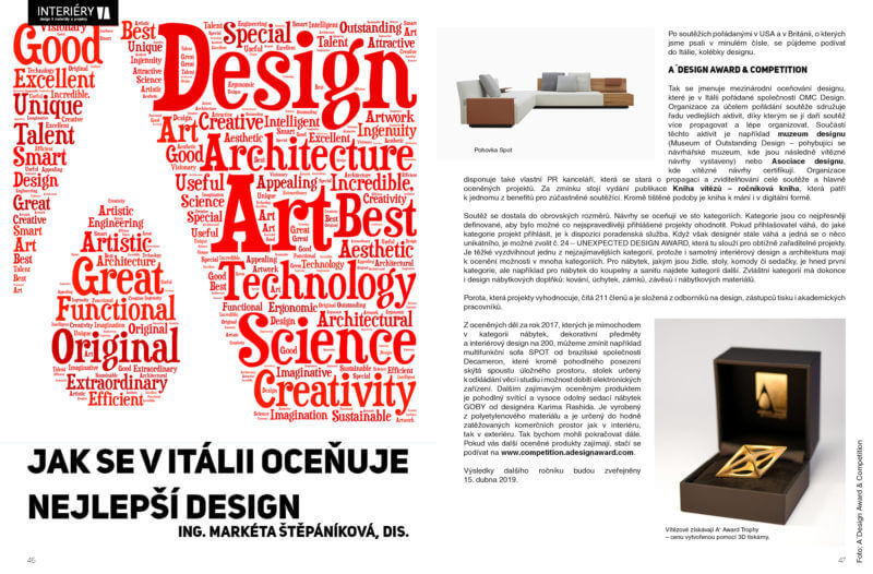 Design magazínu INTERIÉRY
