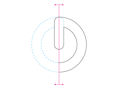 převod loga do křivek - symetrie